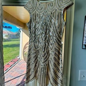 Beaded flapper dress